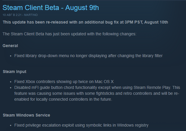 Steam Windows Client Local Privilege Escalation 0day